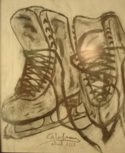 I drew these ice-skates... because they are part of me.