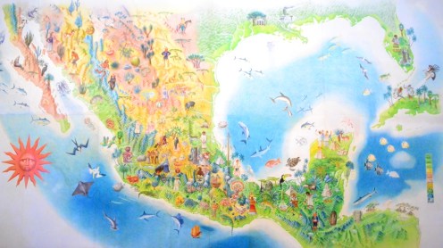 Mapa de la República Mexicana. Museo de Arte Popular.